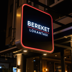 Askılı Restaurant Tabelası