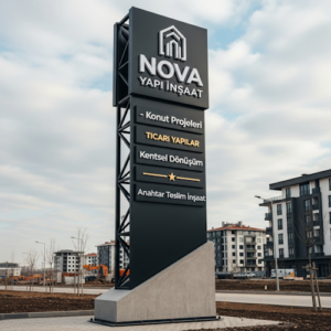 Yapı İnşaat Firması Totem Tabela