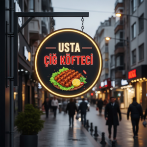 Çiğ Köfteci Tabelası