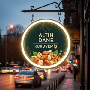 Kuruyemişçi Tabelası