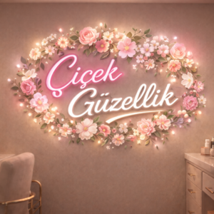 LED Neon Güzellik Merkezi Tabelası